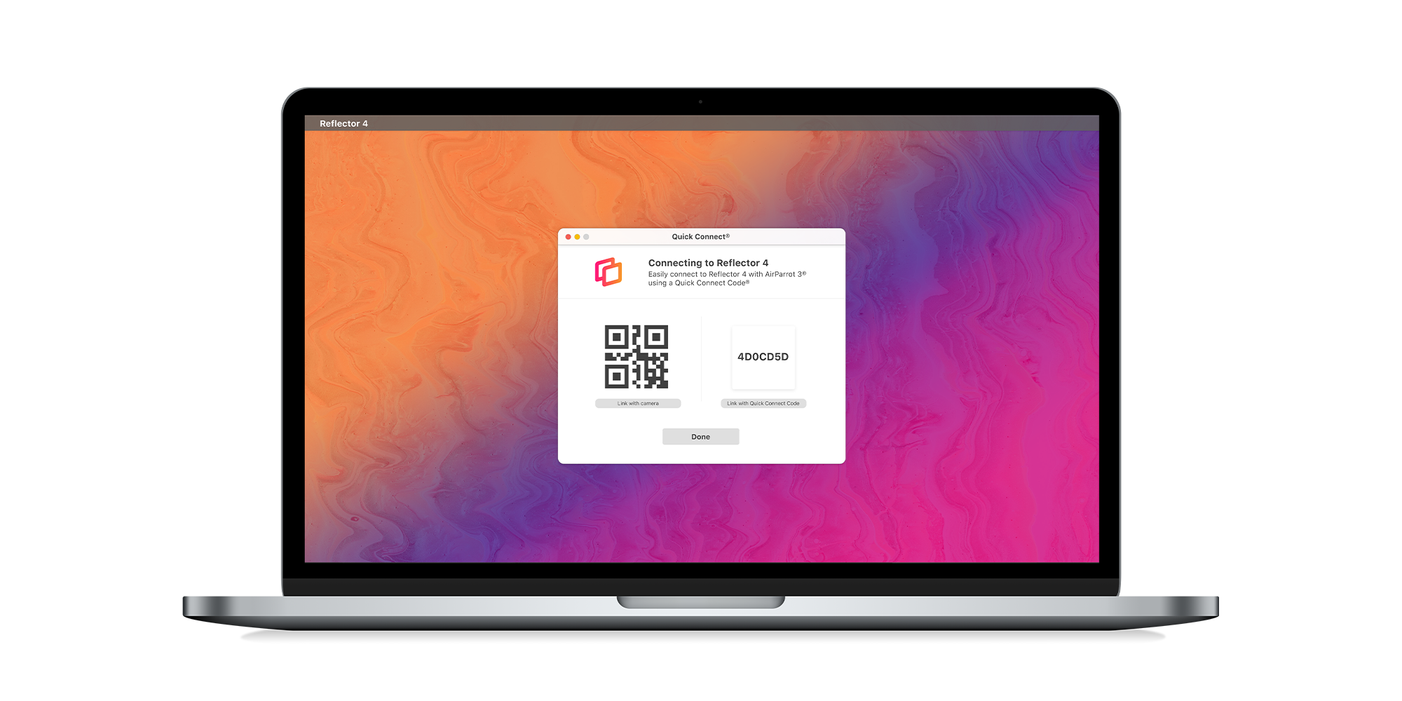 Screen mirroring security options with Reflector
